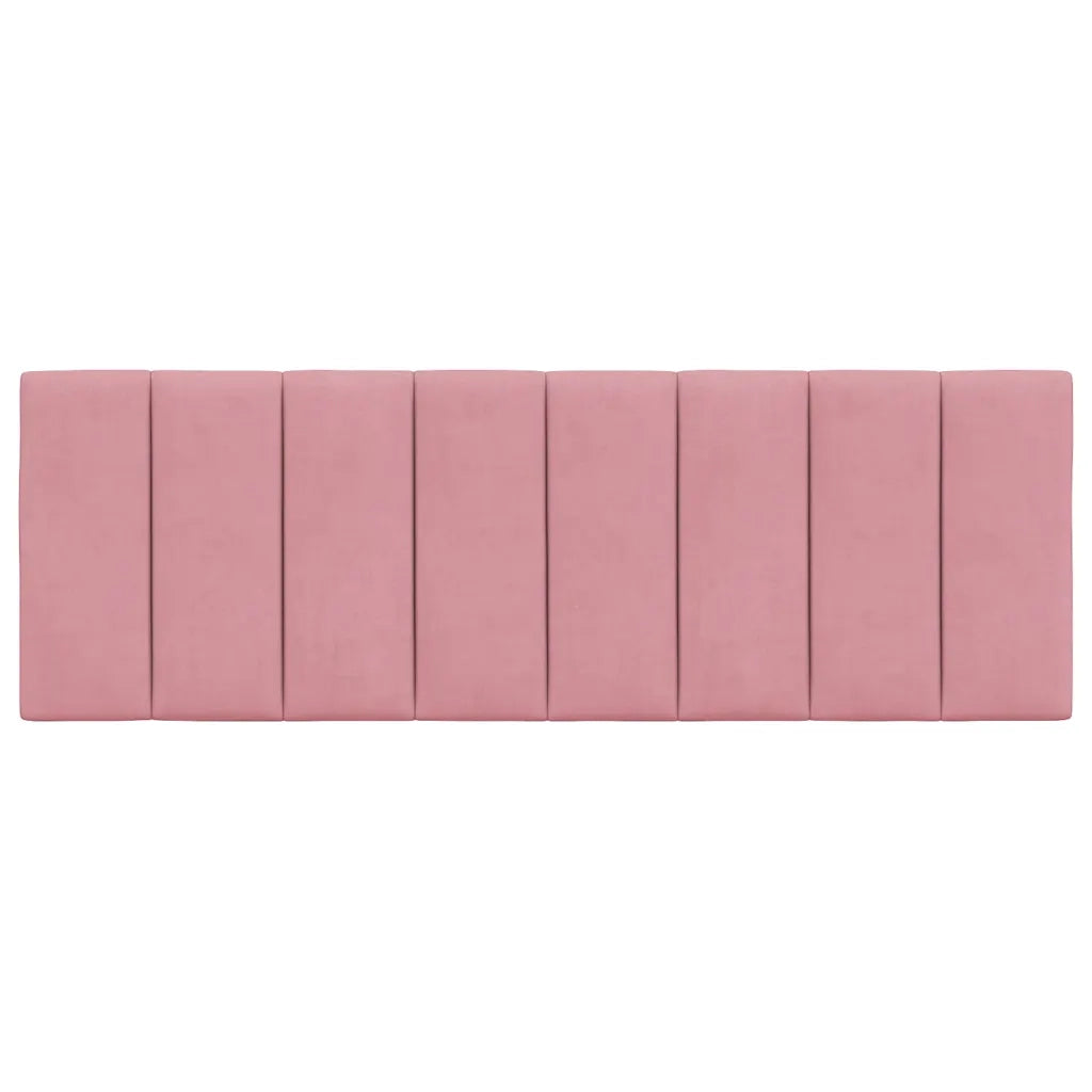 Cuscino Testiera-Cuscino per Testiera Hanko Rosa 140 cm in Velluto