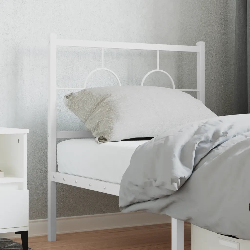 Testiera di Ricambio in Metallo Bianco 80 cm 376302