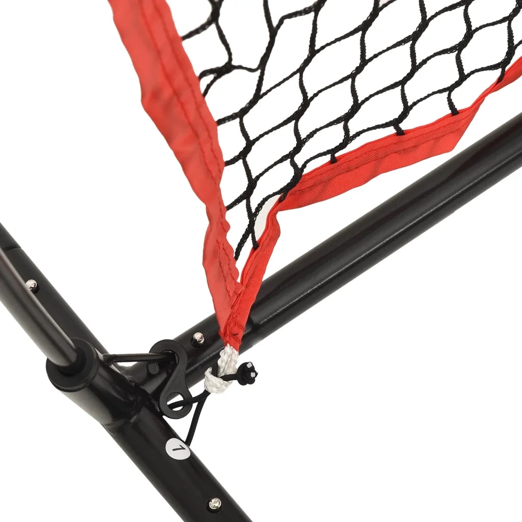 Rete Baseball Portatile Nera e Rossa 183x105x183 cm Poliestere 93747