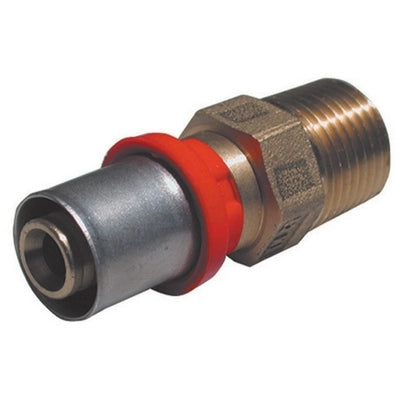 RACCORDO PRESS DIRITTO MASCHIO PER MULTISTRATO- 11/2 x 50- TIEMM- pezzi 1