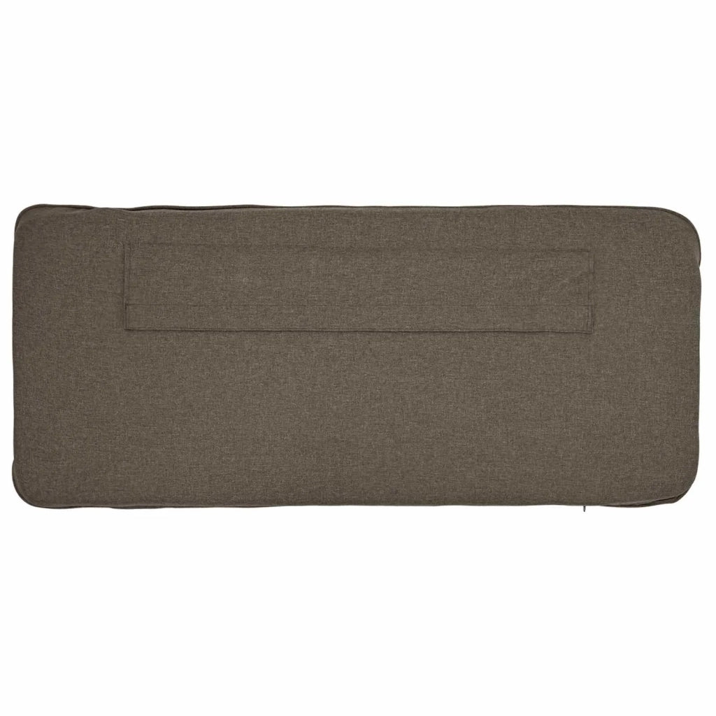 Testiera imbottita Marrone e taupe 150 cm Pino massello 880176
