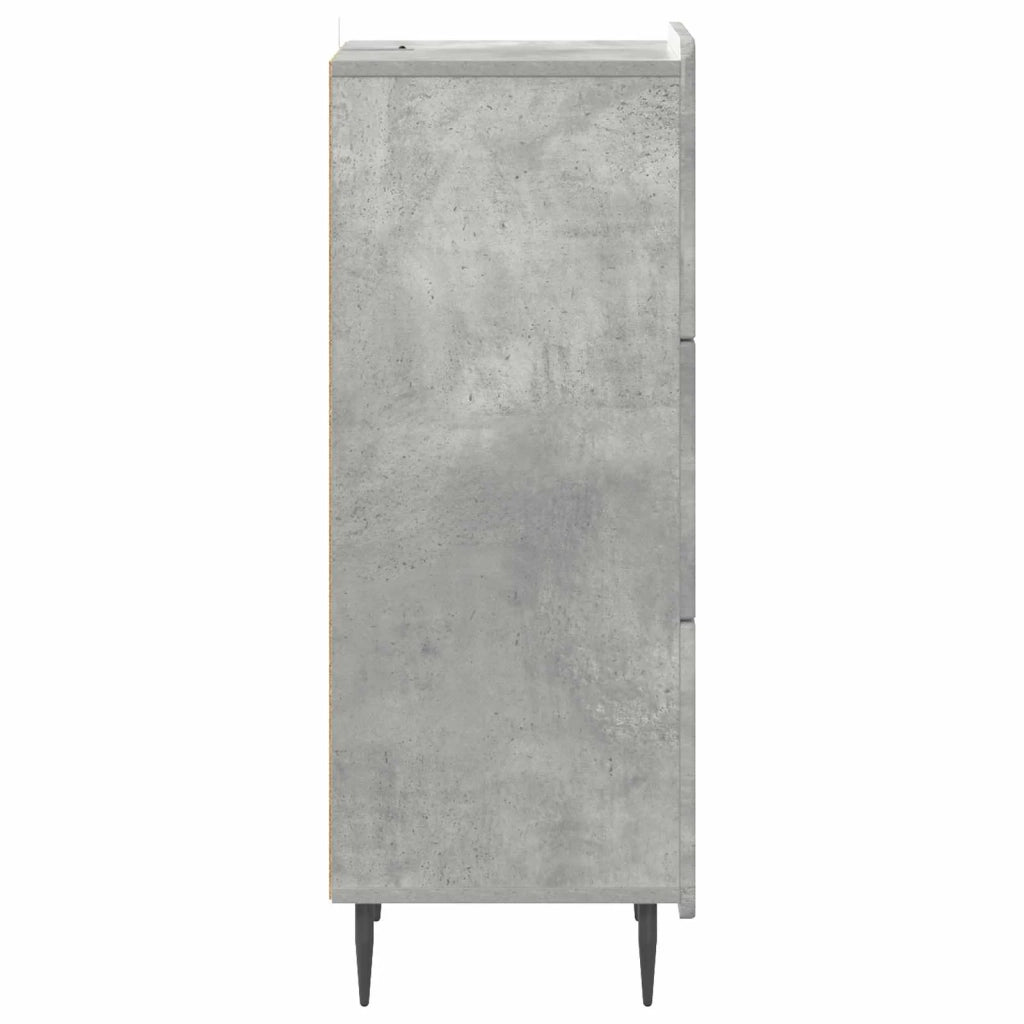 Mobile con Cassetti Grigio Cemento 33 x 34,5 x 92 cm 894388
