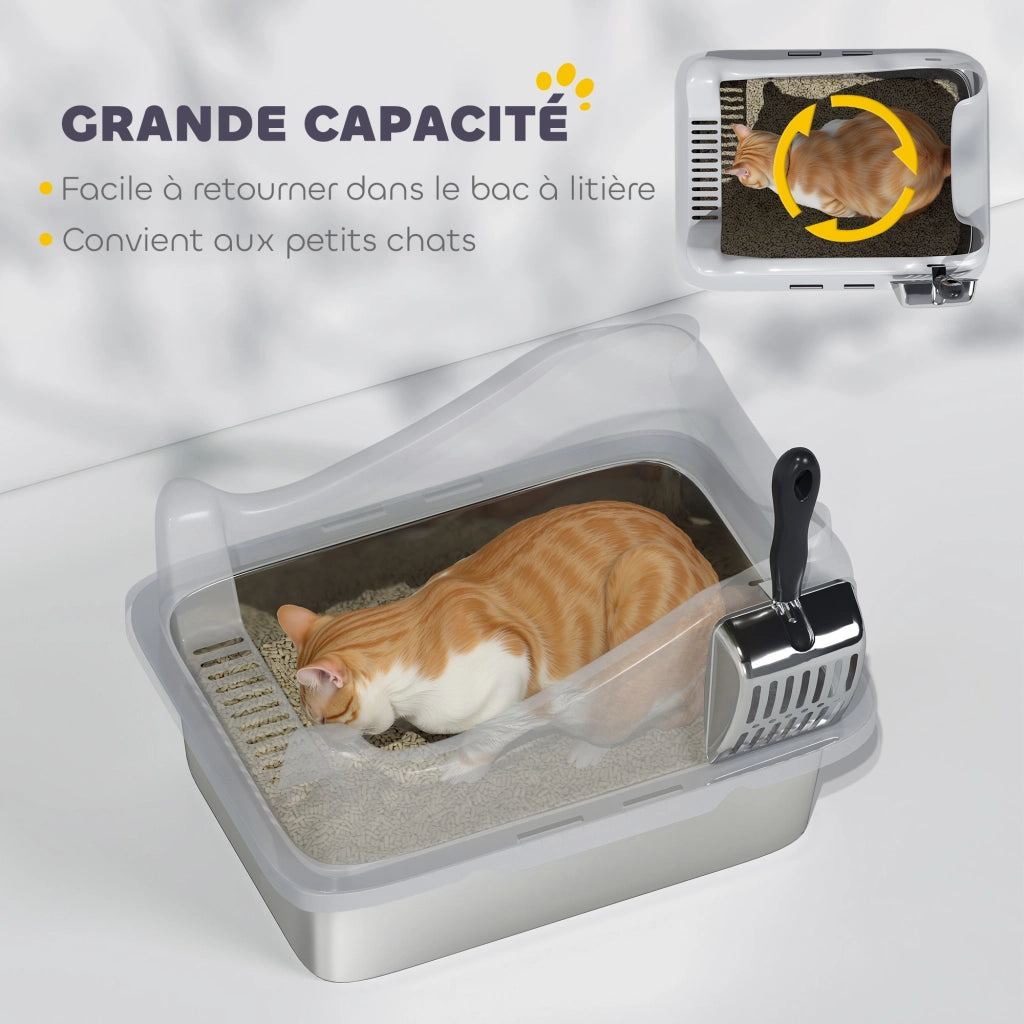Casetta igienica per gatti ¨C Minimal ¨C Grigio 43.1x33.2x25.4 cm