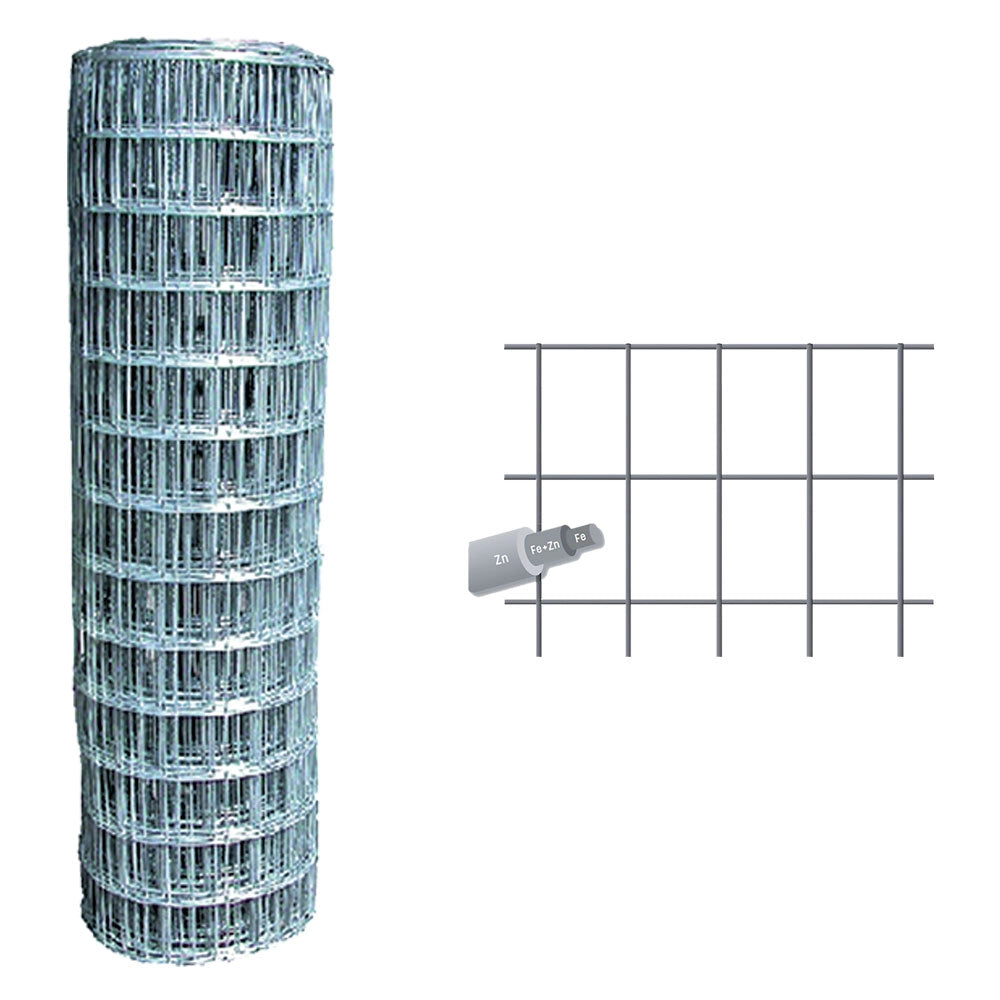 Rete elettrosaldata zincata 150x75x50 cm
