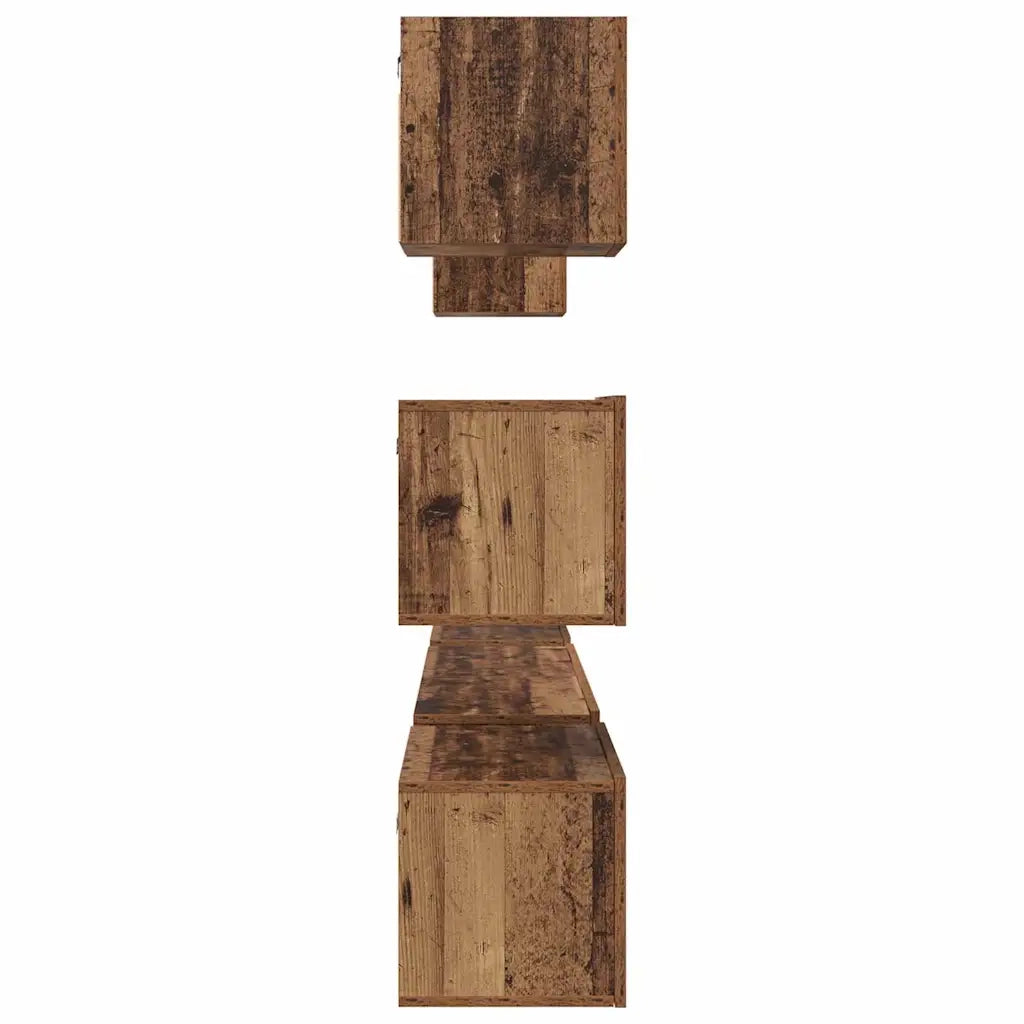 Set mobile TV 8 pcs Legno vecchio Legno multistrato 3393153
