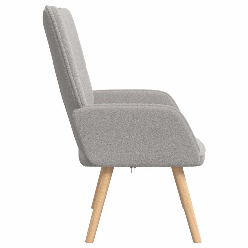 poltrona Grigio chiaro 62 x 67 x 95,5 cm Tessuto Sherpa 42001777