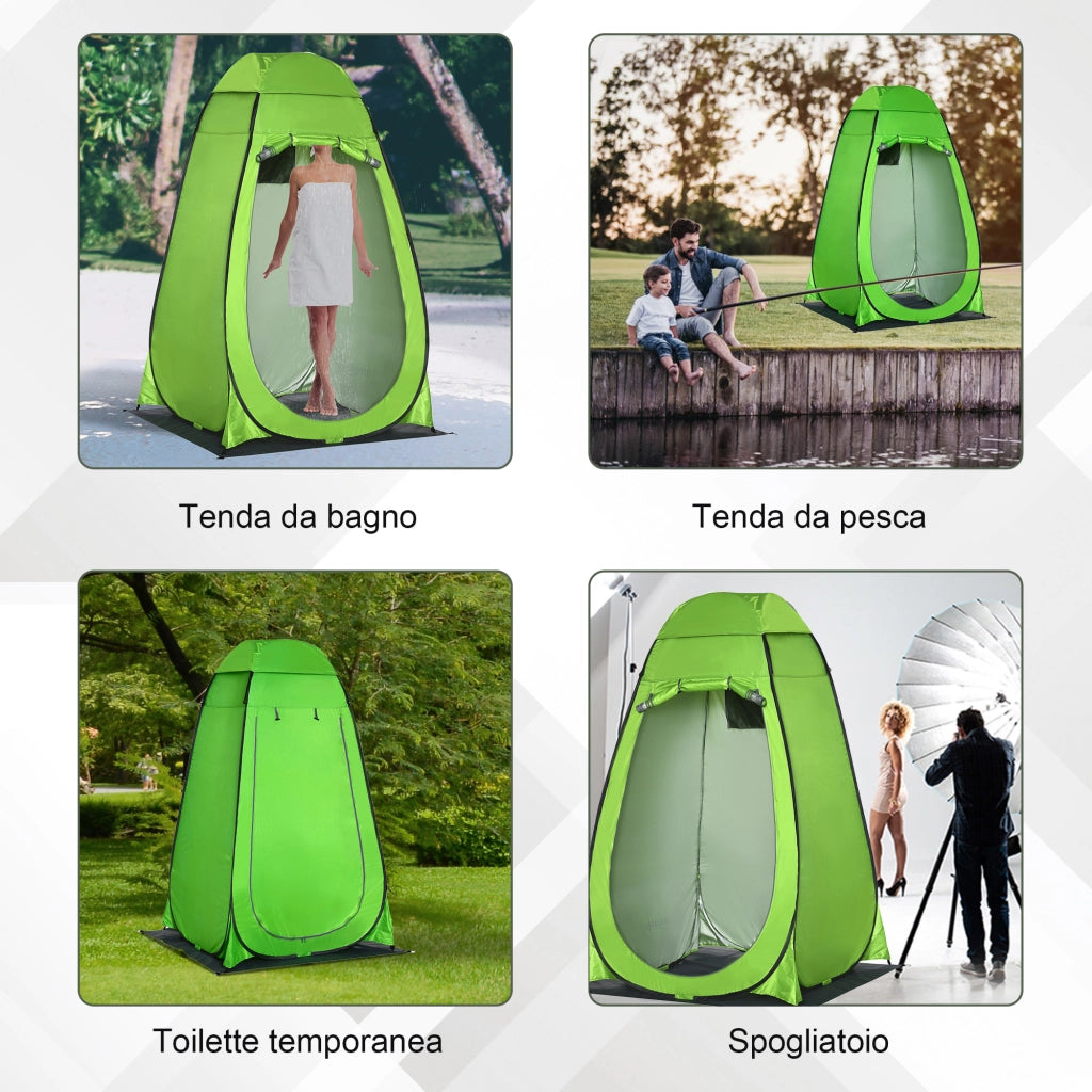 Tenda Doccia Esterna ¨C Minimal ¨C Verde 126x124x189cm
