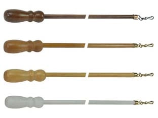 FRUSTA IN LEGNO- - cm.125 - noce - 1 blister