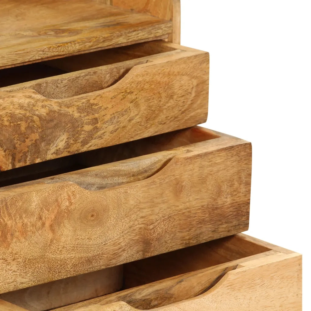 Comodino in Legno Massello di Mango 40x30x59,5 cm 246788