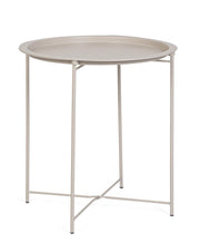 Tavolino Hilmar tortora/beige ø47x51 cm