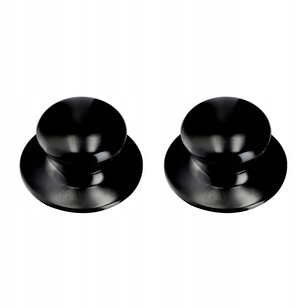 Pomello per coperchio KADAX, pomello per coperchio pentola, pomello per padella, nero, 2 pezzi