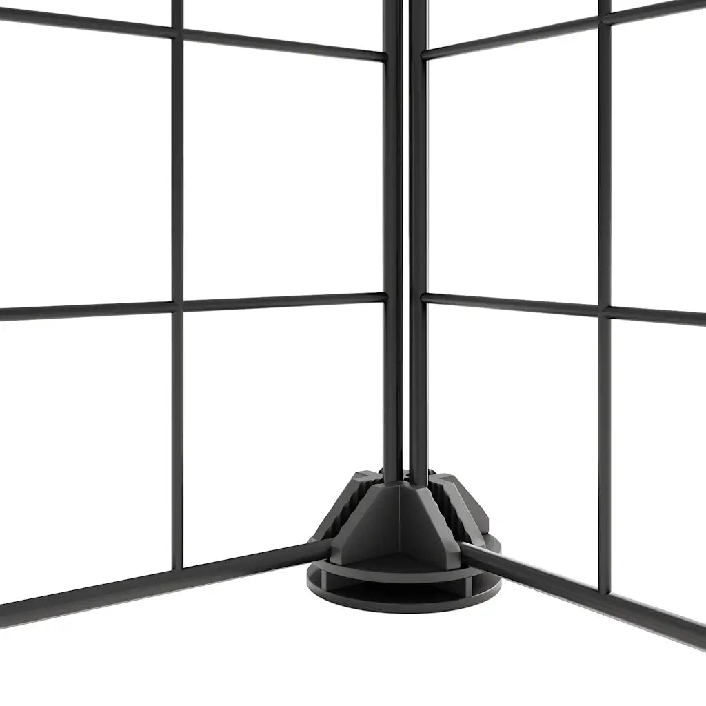 Gabbia per Animali 20 Pannelli con Porta Nera 35x35 cm Acciaio CFW6155862