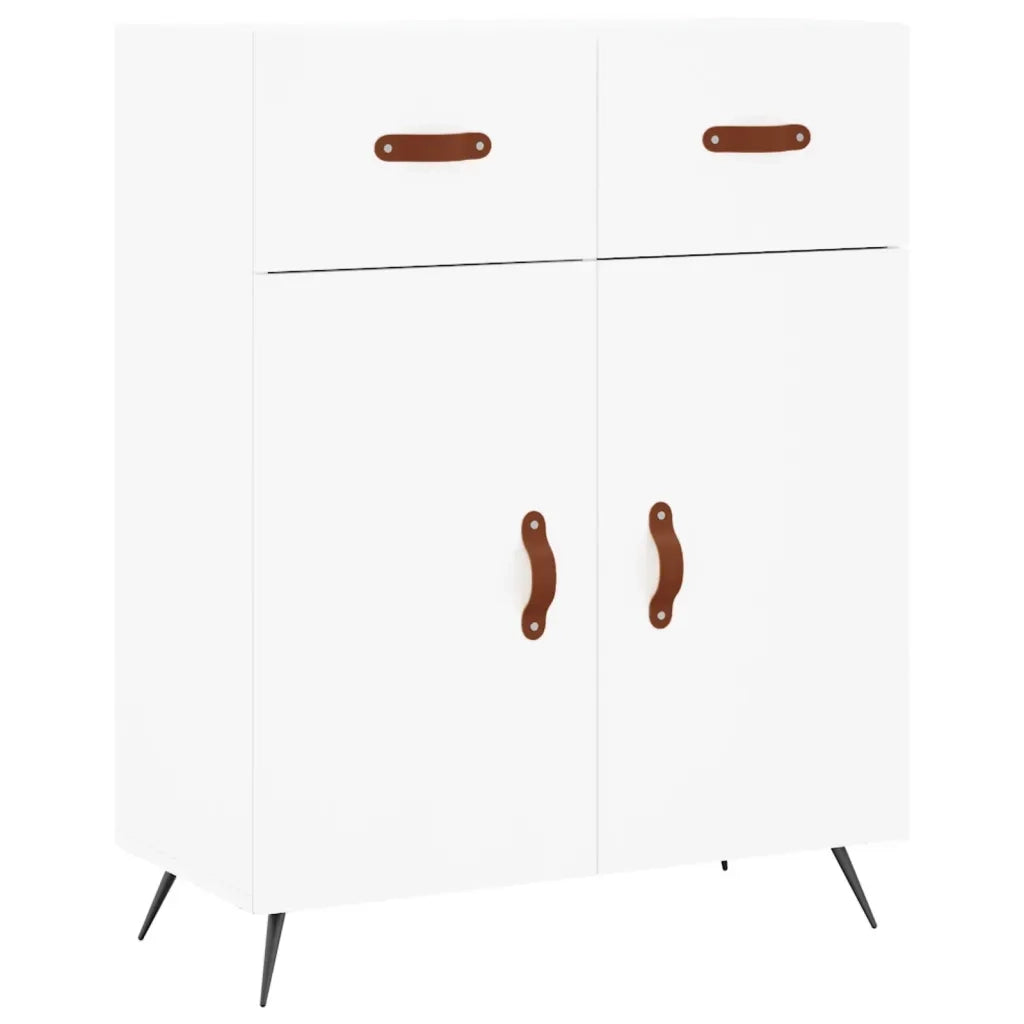 Credenza Bianca 69,5x34x180 cm in Legno Multistrato 3199849