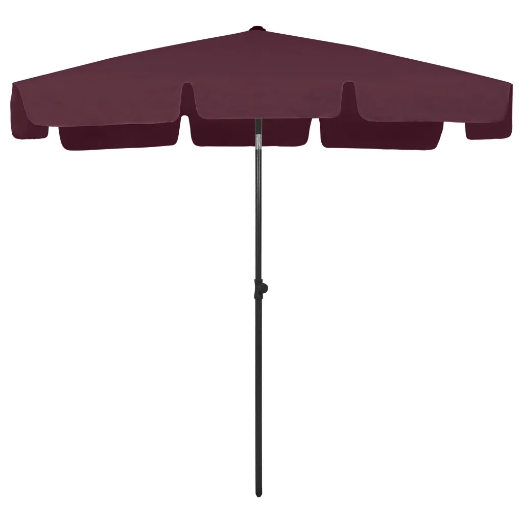 Ombrellone da Spiaggia-Ombrellone da mare Rosso Bord¨° 200x125 cm