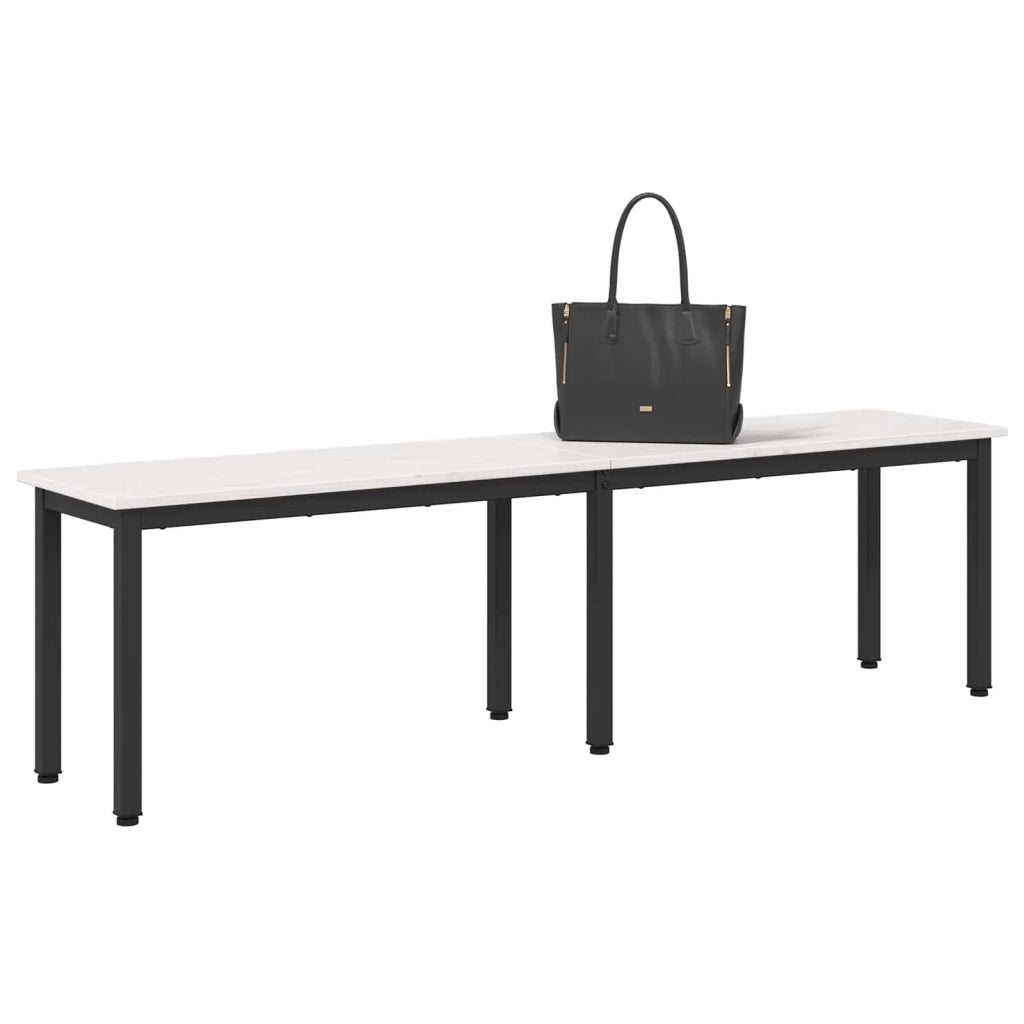 panchina Bianco 160 x 35 x 45 cm Pino massello 892776