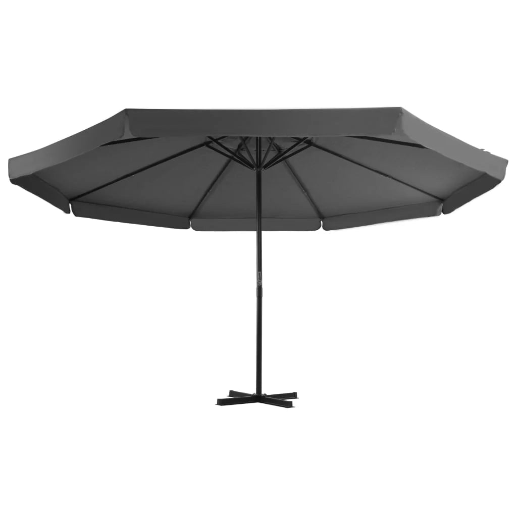 Ombrellone con base portatile diametro 5 m antracite 02_0008041