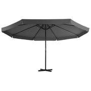 Ombrellone con base portatile diametro 5 m antracite 02_0008041