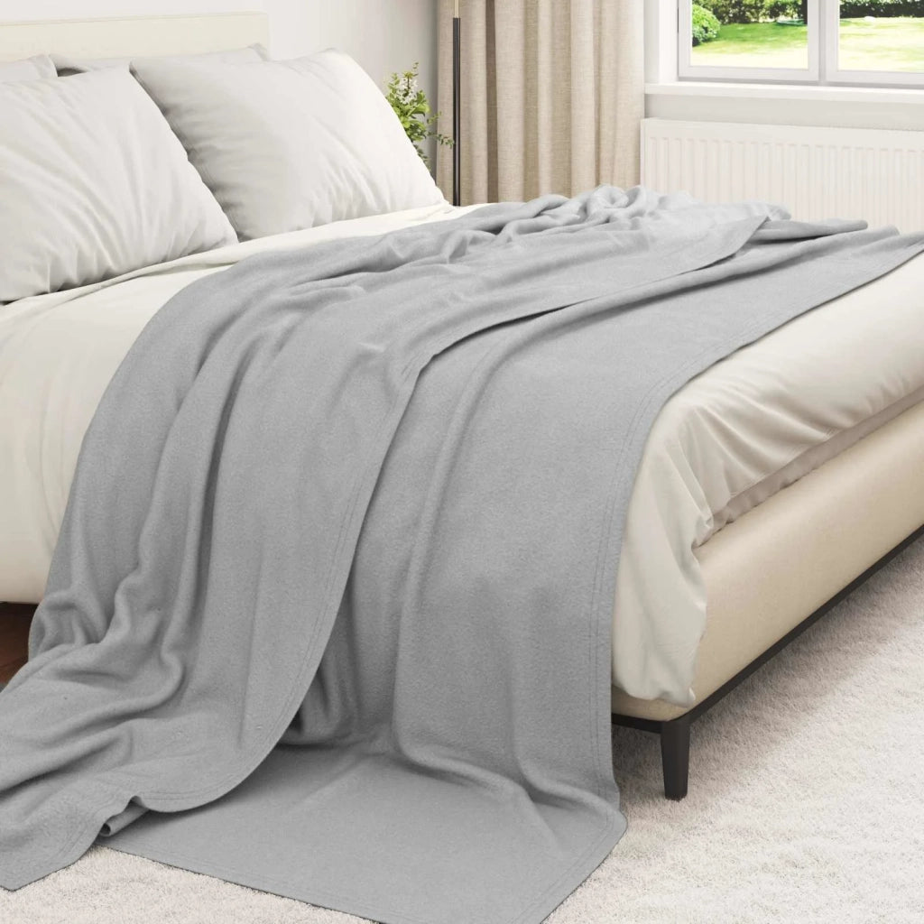 Coperte da Pile 24 pz Grigio 270 x 240 cm Panno