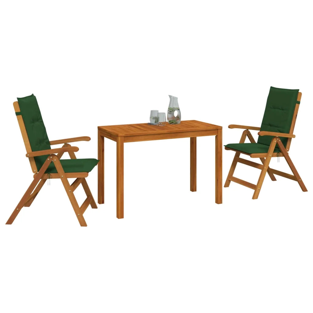 Set da pranzo da giardino 3 pezzi 3 pz Naturale 3434607