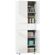 Armadio Bianco 4 Porte con Ripiani ¨C Minimal ¨C 60x35x170 cm