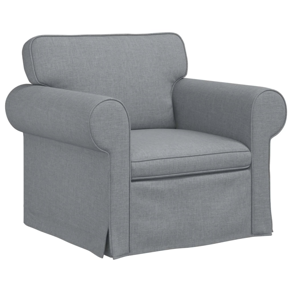 Set di divani 2 pcs Grigio chiaro 175 x 82 x 80 cm Tessuto 3407530