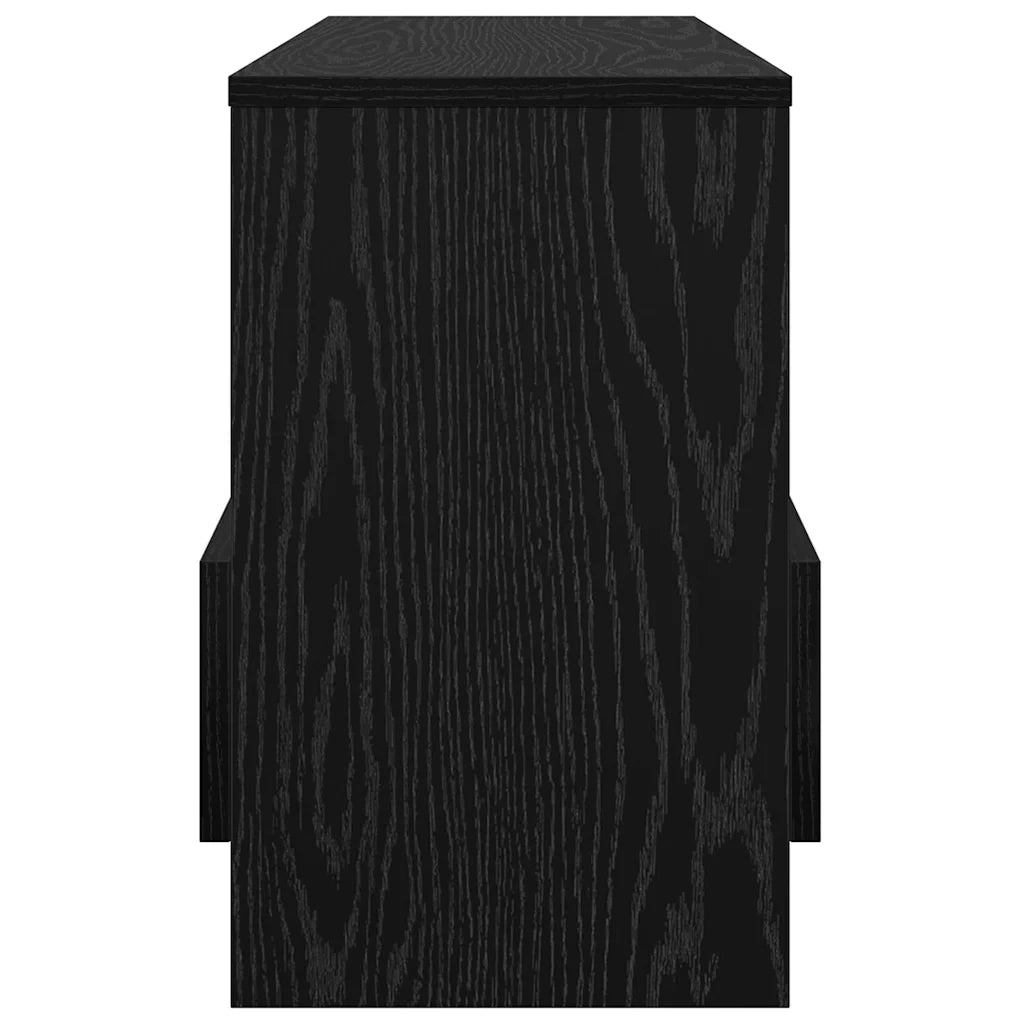Scaffale per riviste Rovere Nero 68,5 x 30 x 45 cm 890985