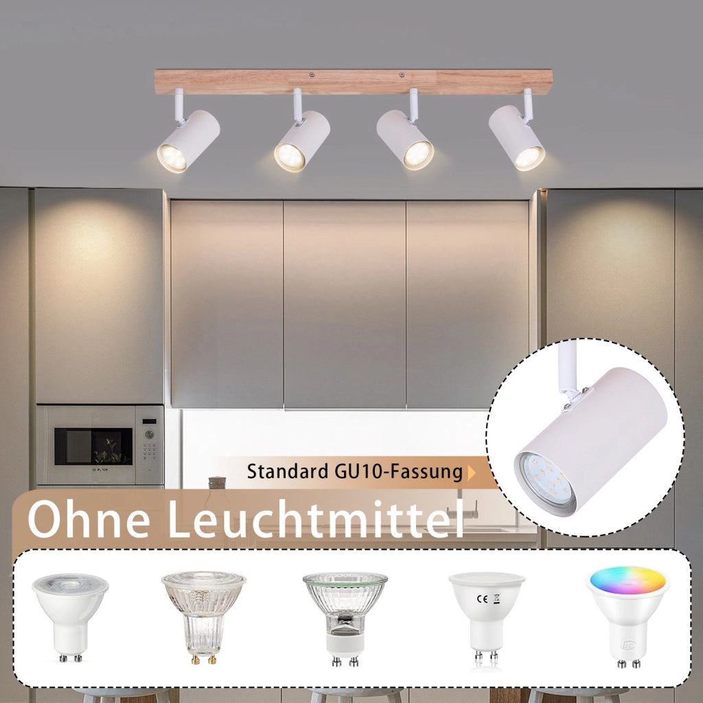 ZMH Faretto da soffitto bianchi 4 fiamme per corridoio camera letto