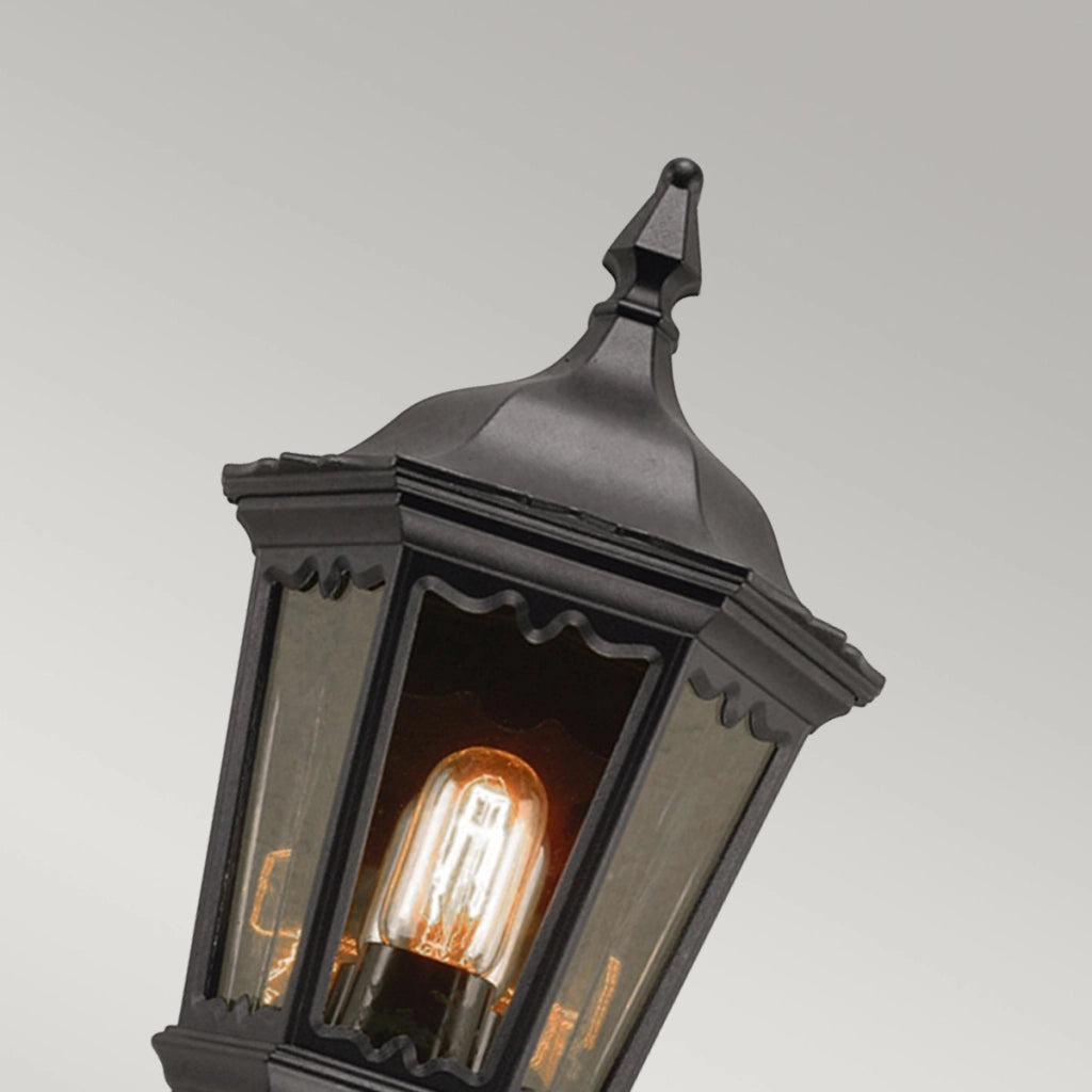 Applique esterna con sensore nera E27 60W Medstead