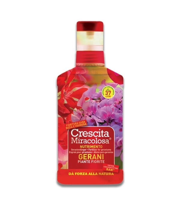 CONCIME LIQUIDO 'GERANI E PIANTE FIORITE' ml 375
