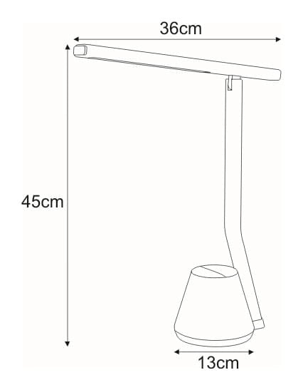 Lampada da scrivania LED KIKI K-BL1066 Kaja moderna nera