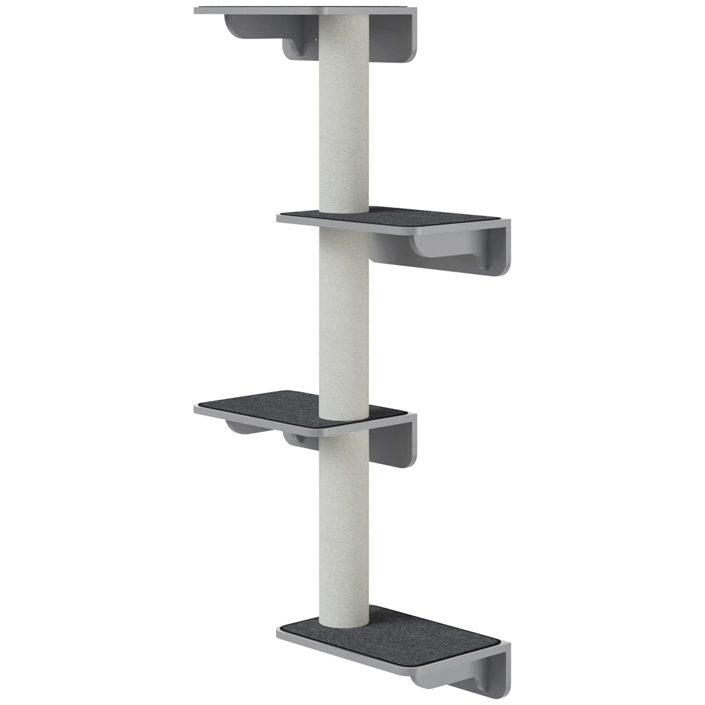 Albero tiragraffi per gatti 4 piani ¨C zephmum ¨C 137cm