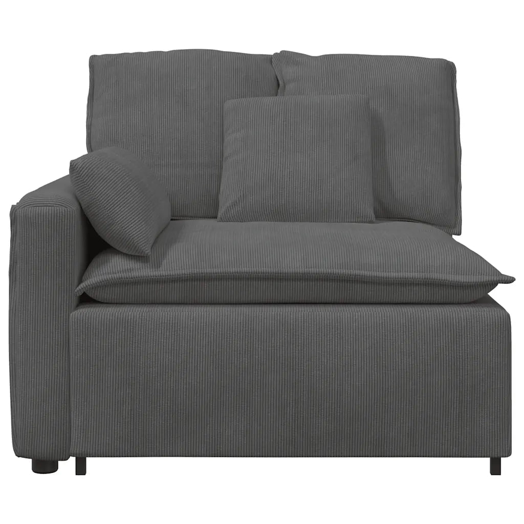 Modulo Terminale Bracciolo Divano Modulare con Cuscini-Sofa Modulare-Divanetto 100 cm 895456