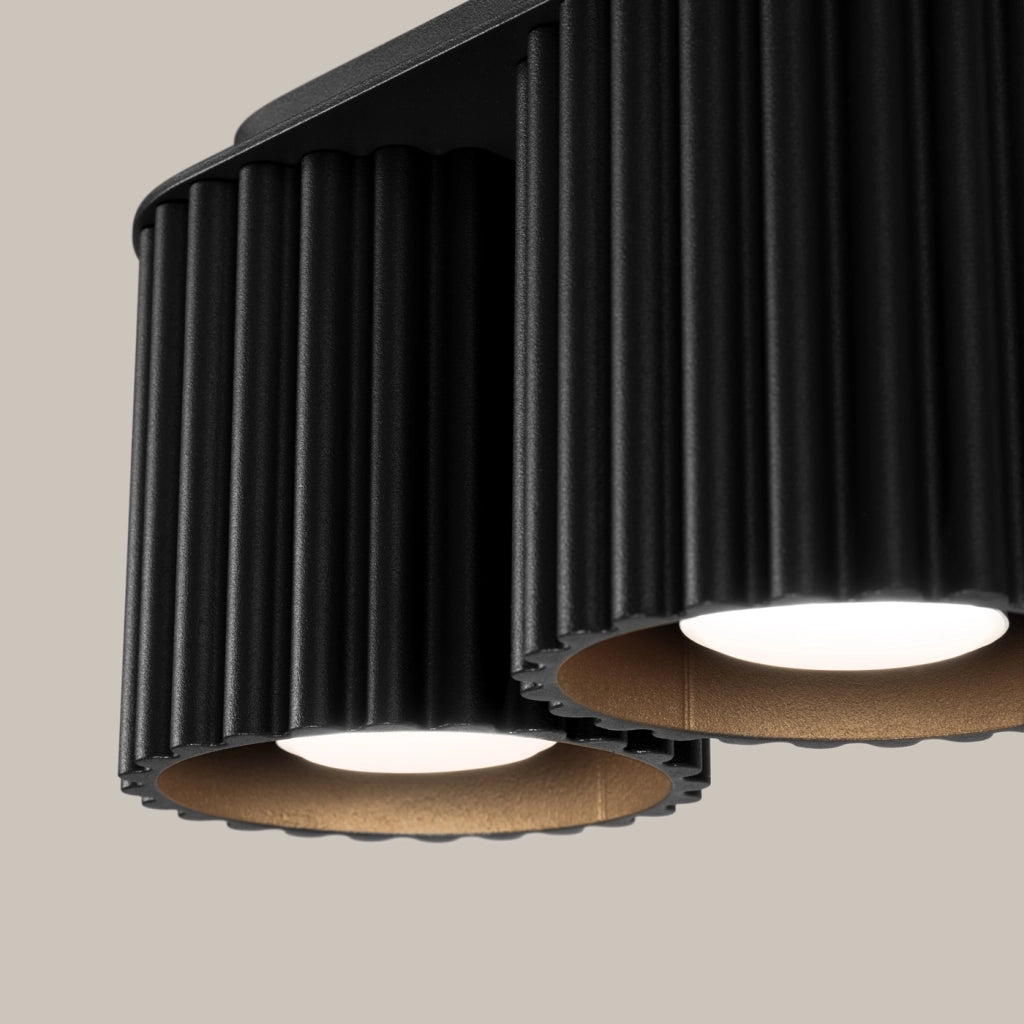 Lampada da soffitto AURA 2 nero GU10