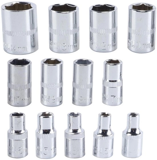 Set a doppia punta a 1/4" per utensili manuale da 13 pezzi