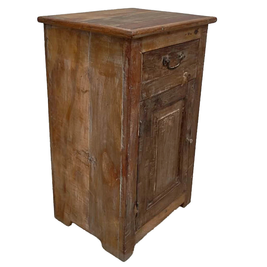 Comodino in legno fatto a mano44x35x76h cm