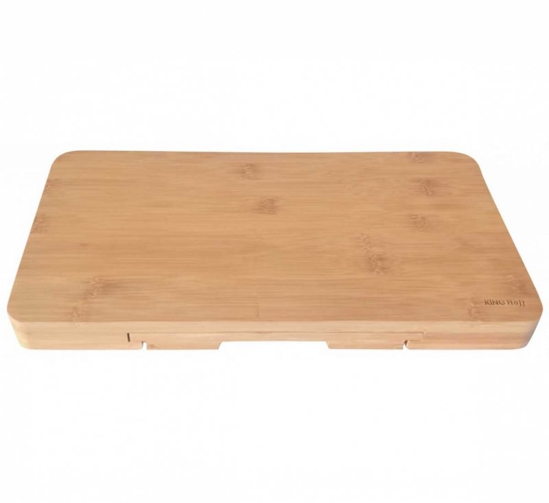 Kinghoff KH-1567 Tagliere per formaggi in bambù con utensili e cassetto