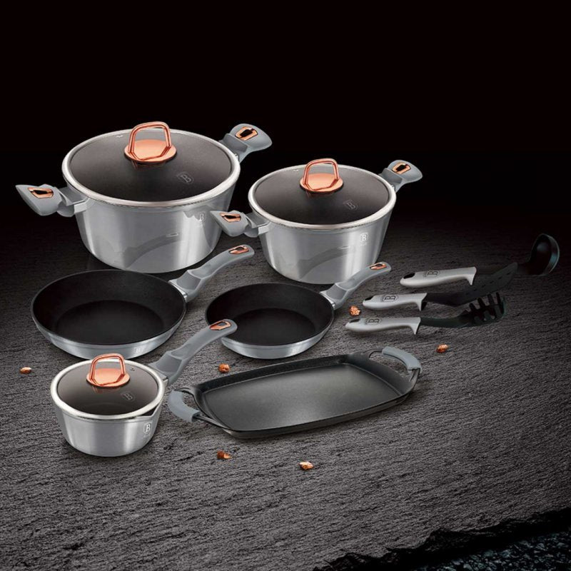 Berlinger haus BH-6021 Set di pentole in granito - Pentole e padelle antiaderenti