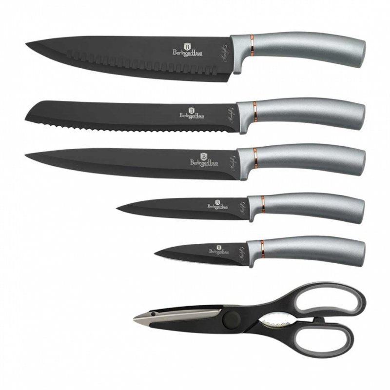 Berlinger haus BH-2579 Set di coltelli in acciaio inossidabile da 7 pezzi con supporto