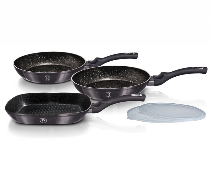 Berlinger haus BH-7048 Set di 3 padelle rivestite in granito