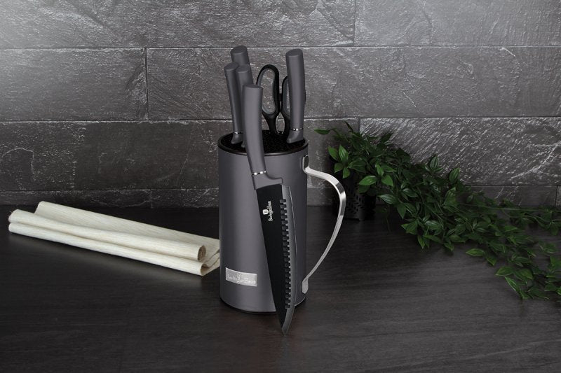 Berlinger haus BH-2600 Set di coltelli in acciaio inossidabile da 7 pezzi con supporto