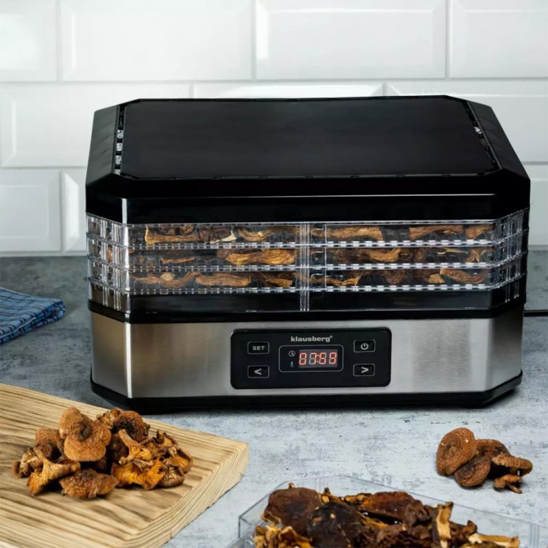 Essiccatore alimentare Klausberg KB-7569 per funghi, frutta ed erbe aromatiche