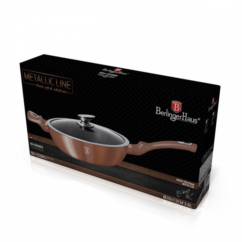 Berlinger haus BH-1518 Padella in granito oro rosa 28 cm