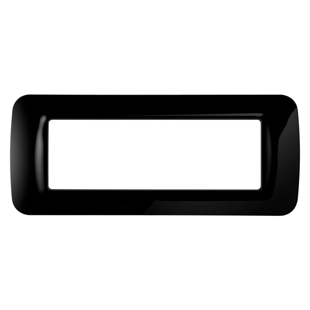 PLACCA COPRINTERRUTTORI NERO TONER 'SYSTEM' 6 posti - GEWISS