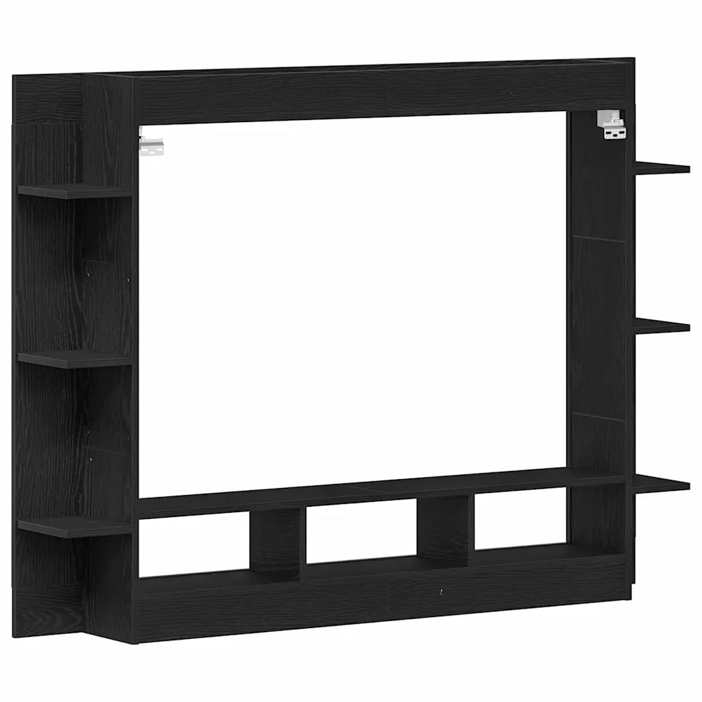 Mobile TV | Armadietto TV | Mobile Porta TV Rovere nero 152 x 22 x 113 cm Legno multistrato