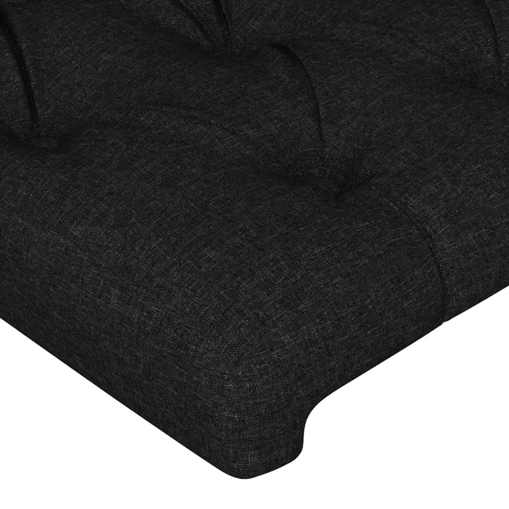 Testiera ad Orecchio Nera 83 x 23 x 78/88 cm in Tessuto 3117456