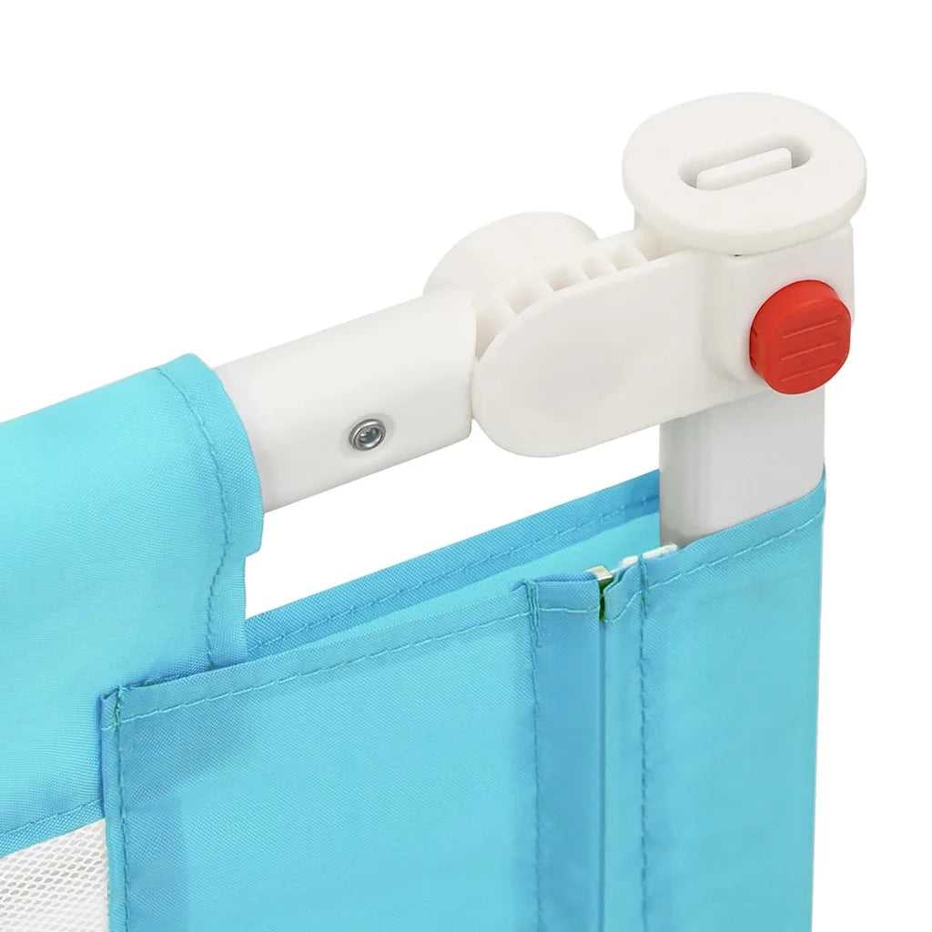 Sponda Letto di Sicurezza per Bambini Blu 200x25 cm in Tessuto 10215