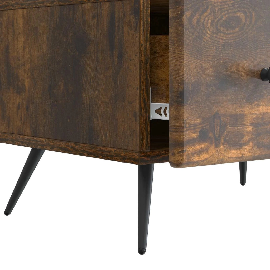 Mobile TV-Credenza per TV Rovere Fumo 147 x 34,5 x 30 cm Legno ingegnerizzato 792117