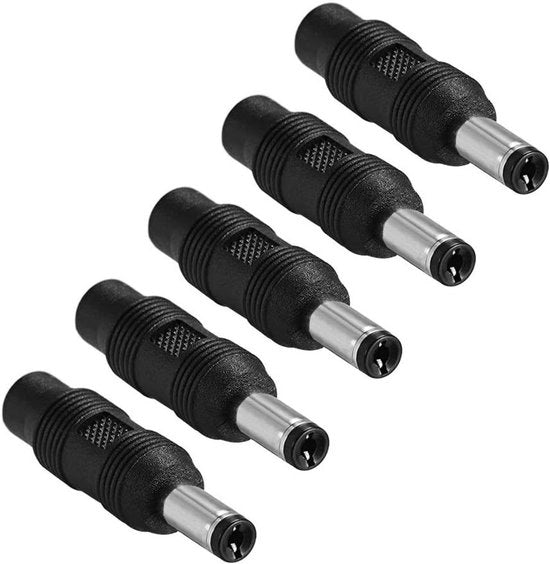 Adattatore DC-converter in nero - 5 pezzi - per diverse connessioni