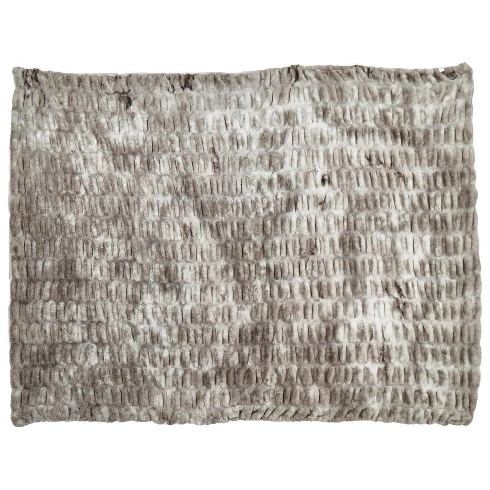 Coperta grigia in morbida pelliccia sintetica 150 x 200 cm Shaggy Blanket Bedding