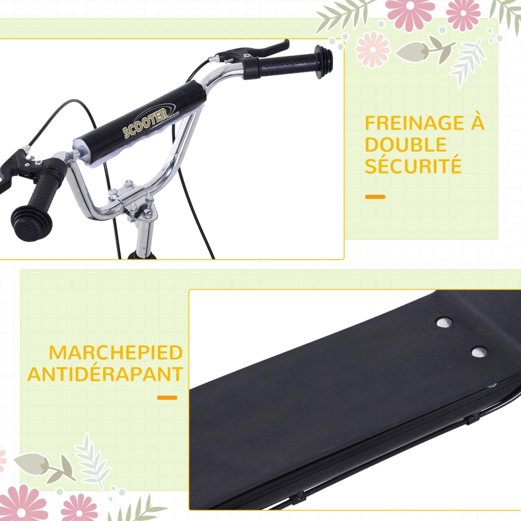 Trottinette Grandi Ruote Pneumatiche ¨C Minimal ¨C Acero Nero